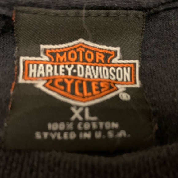 Vintage 1998 Harley Davidson Raw Power/ Malaga, Spain T-shirt Sz. XL - Picture 5 of 5